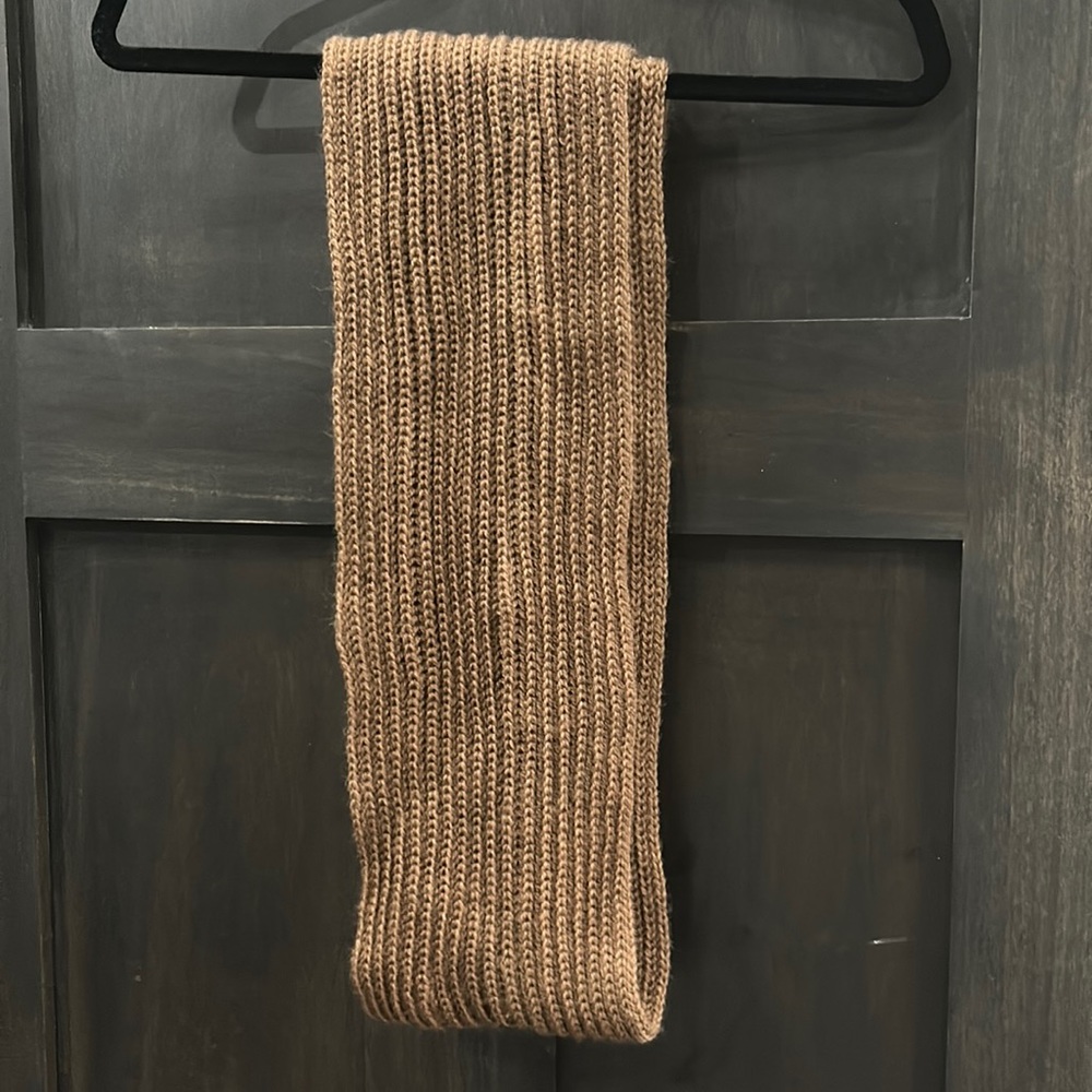 Brown Knit Scarf